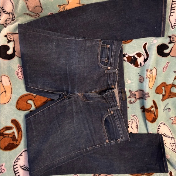 Uniqlo Women's Dark Blue Straight Leg Jeans - Picture 1 of 3